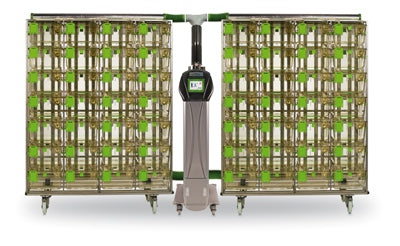 Single Sided Green Line Rat Cage Rack 35 Positions Without Cages