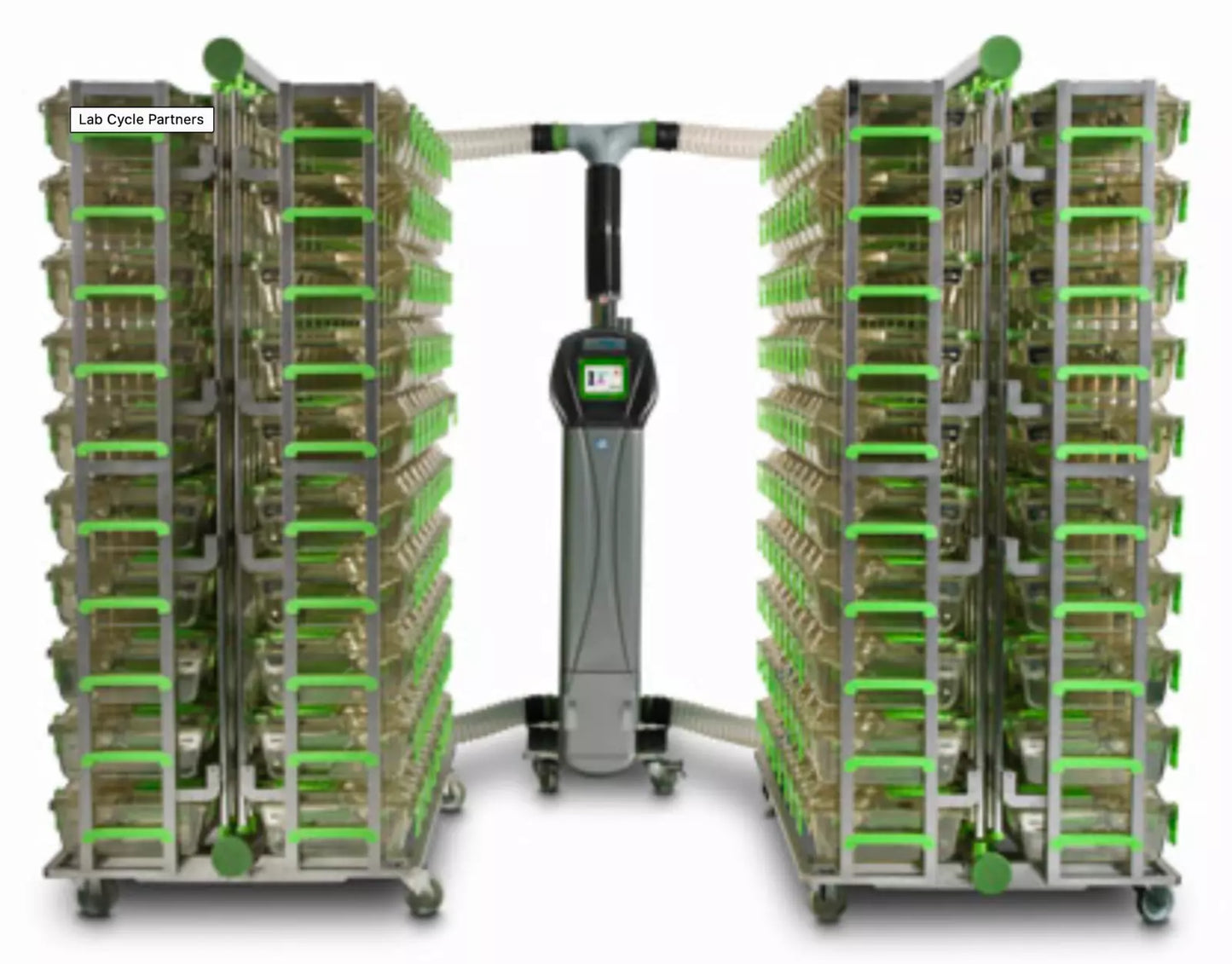 Emerald Cage Rack to AHU Hoses for EM500 - Transparent Connection