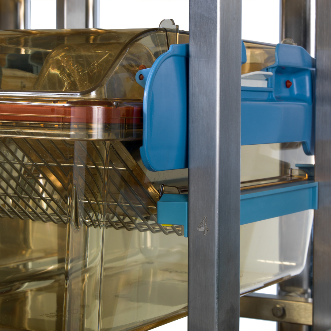 Single Sided ISOcage Positive Pressure Rack with 48 ISOP Cages Included