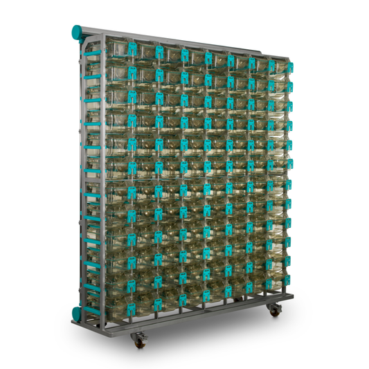 Single Sided Emerald Line EM500 Mouse Cage Rack with 96 Cage Places