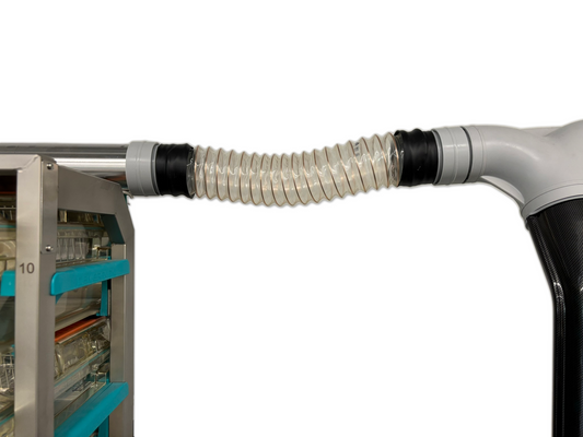 Emerald Cage Rack to AHU Hoses for EM500 - Transparent Connection