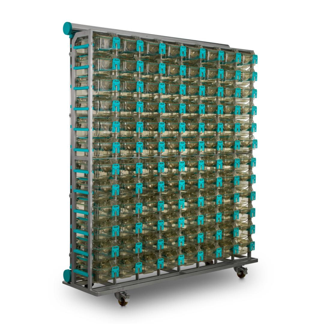 Double Sided Emerald Line EM500 Mouse Cage Rack with 176 Cage Places