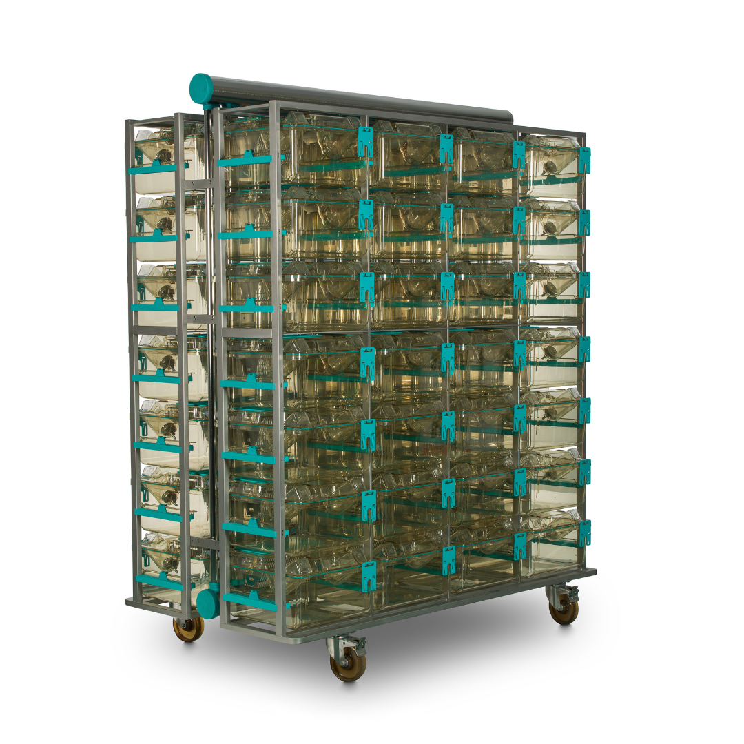 EDSTROM Auto-Watering System for Double Sided Emerald Line ER1050 Rat Cage Rack with 56 Cage Places